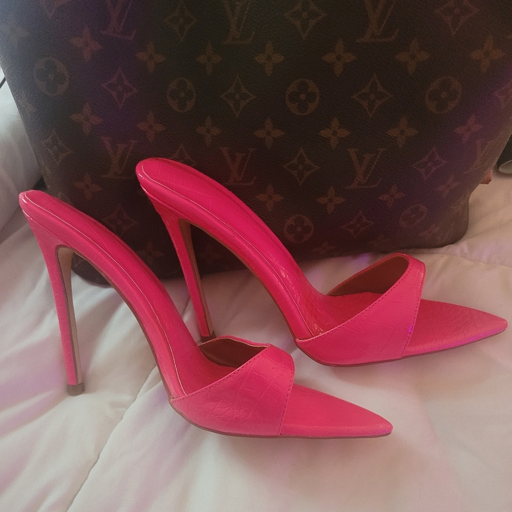 Hot pink heels